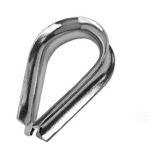 Wire Rope Eyelet Thimble in A4 (T316) Marine Grade Stainless Steel - 10 mm