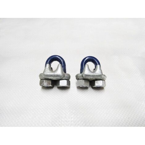 Wire Rope Grips 1 1/2" US FED Spec x2 (38MM Bulldog Cip U Bolt FF-C-450)