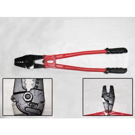 Wire Rope Rigging Tool - Red 24" Ferrule Crimping Swaging Cutters Pliers