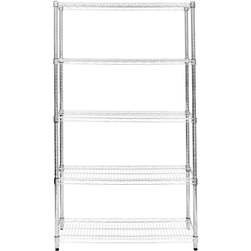 KuKoo Wire Racking - 45cm x 120cm x 180cm Silver