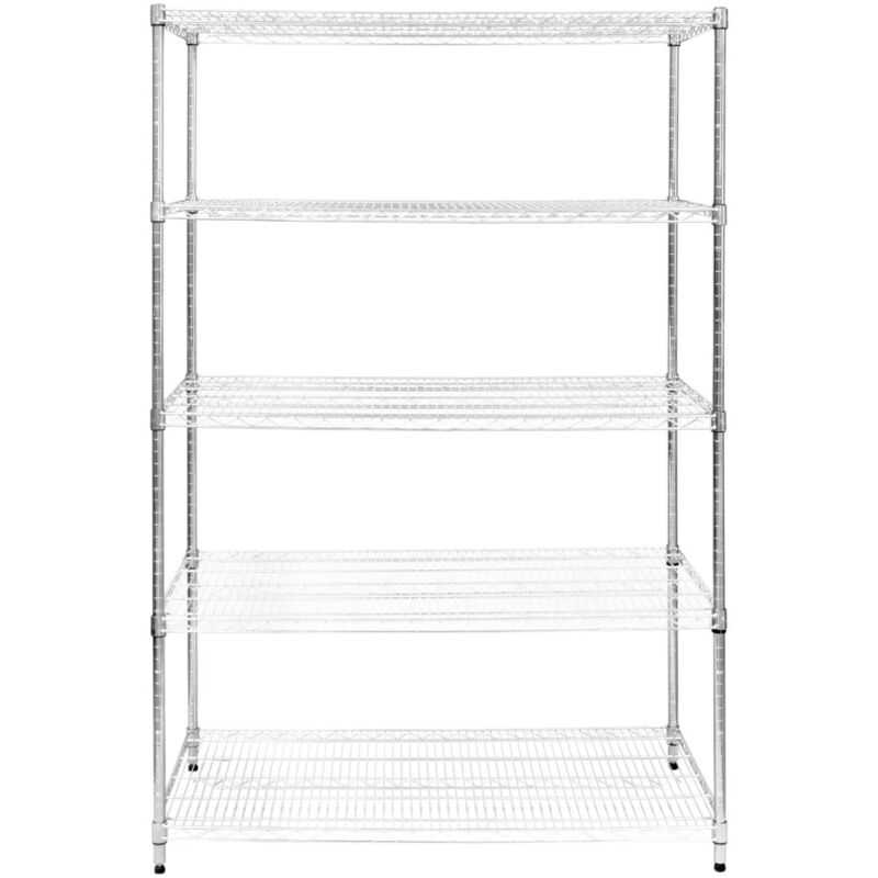 KuKoo Wire Racking - 60cm x 120cm x 180cm Silver