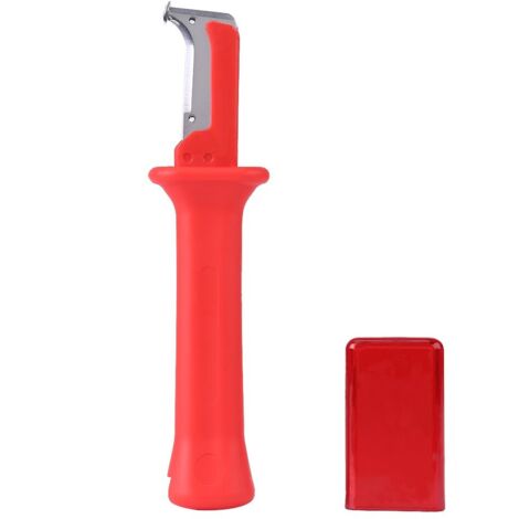 Wire Stripper, Stainless Steel Electrical Cable Stripper with Cap Electrician Tool