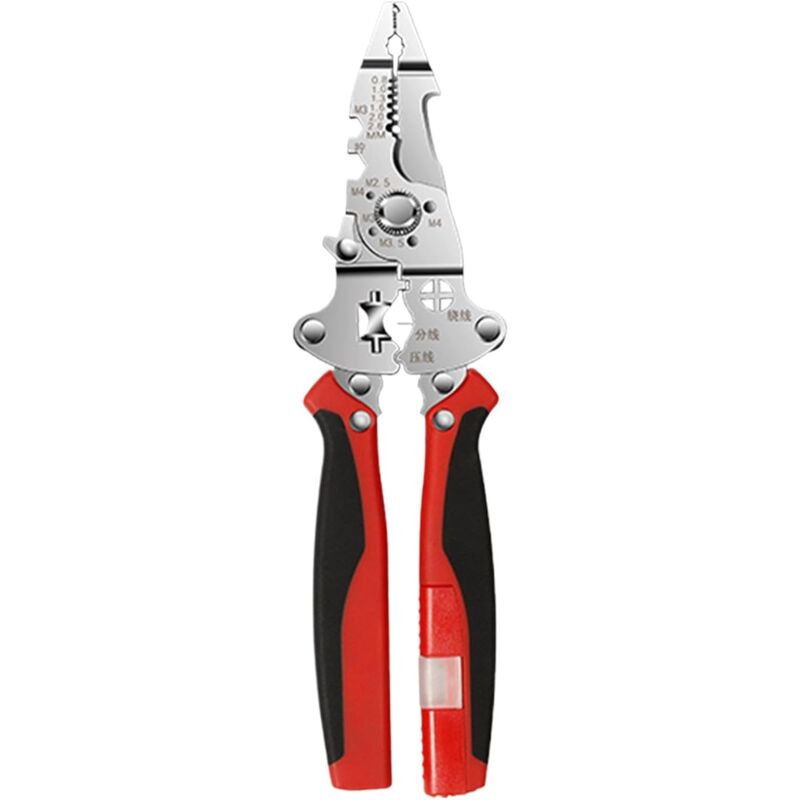 Wire Stripper Tool, Cable Stripping Cutter, Compact Design, Adjustable Grip Handle, Foldable Electrician Wire Cutter for Electrical Work, Home