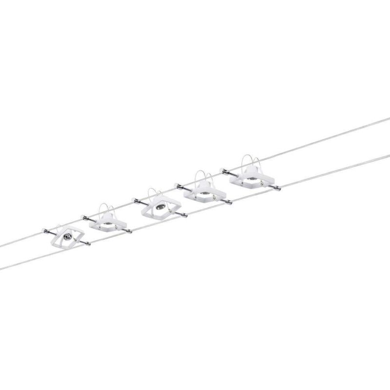 MacII 94134 Système complet d'éclairage sur câble GU5.3 50 w led blanc - Paulmann
