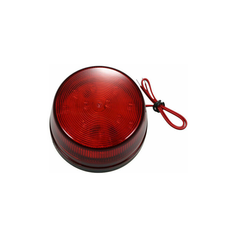 Wired Alarm Strobe Signal Security Warning led Flashing Waterproof 12V 120mA Safe Security for Alarm System, Red, Red