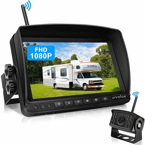Install solar wireless reversing camera URVOLAX SOLAR For car and motorhome  without screen 