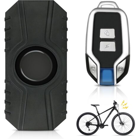 Wireless Bike Alarm, 113 DB Vibration Anti-Theft Alarm with Remote Control, Bike Alarm, Motorcycle Alarm Anti-Theft for Bike for Door, Motorcycle, Car, Scooter