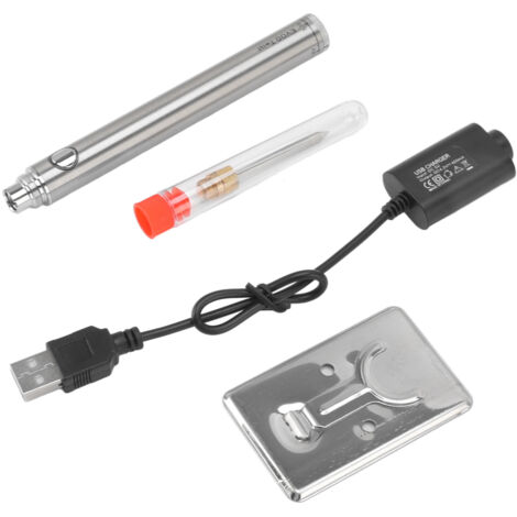 Wireless Charging Welding Pen Rechargeable Soldering Iron Tip Tool with 510 Interface Silver
