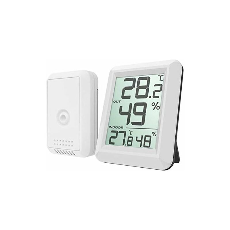 Image of Tinor - Wireless Digital Hygrometer lcd Thermometer Indoor Outdoor Electronic Temperature Humidity Monitor Weather Station Alarm Clocks