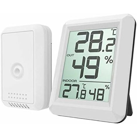  Oregon Scientific Wireless Indoor/Outdoor Thermometer with  Alarm Clock and Led Backlight Silver : Patio, Lawn & Garden