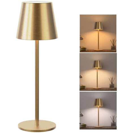 Wireless Dimmable Touch Table Lamps, Simplicity Desk Lamp with 3 Color Temperatures, Bedside Lamp