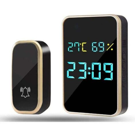 Wireless Doorbell, No Batteries Required, IP45 Waterproof Electronic Doorbell Kit, 38 Melodies at 4 Volume Levels