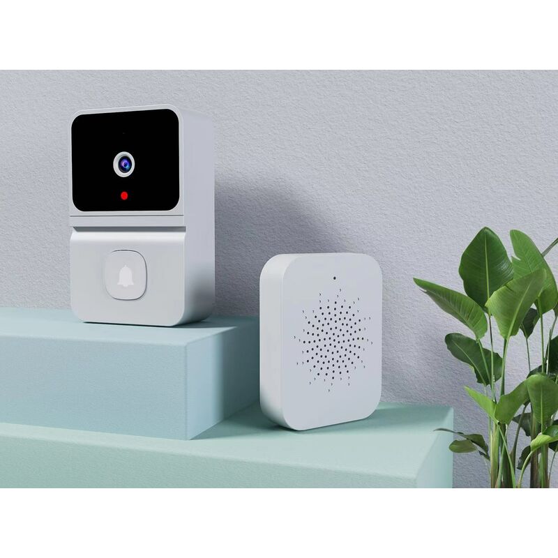 Boed - Wireless Doorbell with: WiFi Video Doorbell, 2-Way Audio, Night Vision, Free Cloud Storage, Rechargeable Battery, Smart Photo Doorbell Kit for