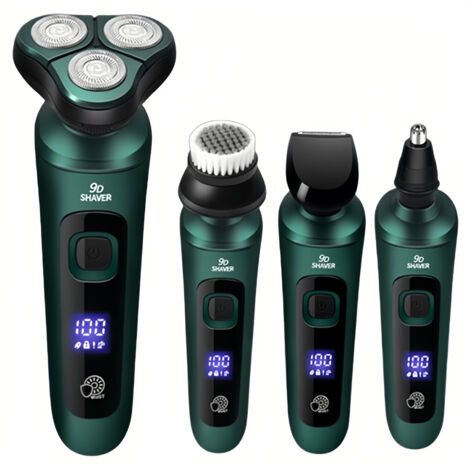 Wireless electric high-power digital three head shaver with USB rechargeable and washable