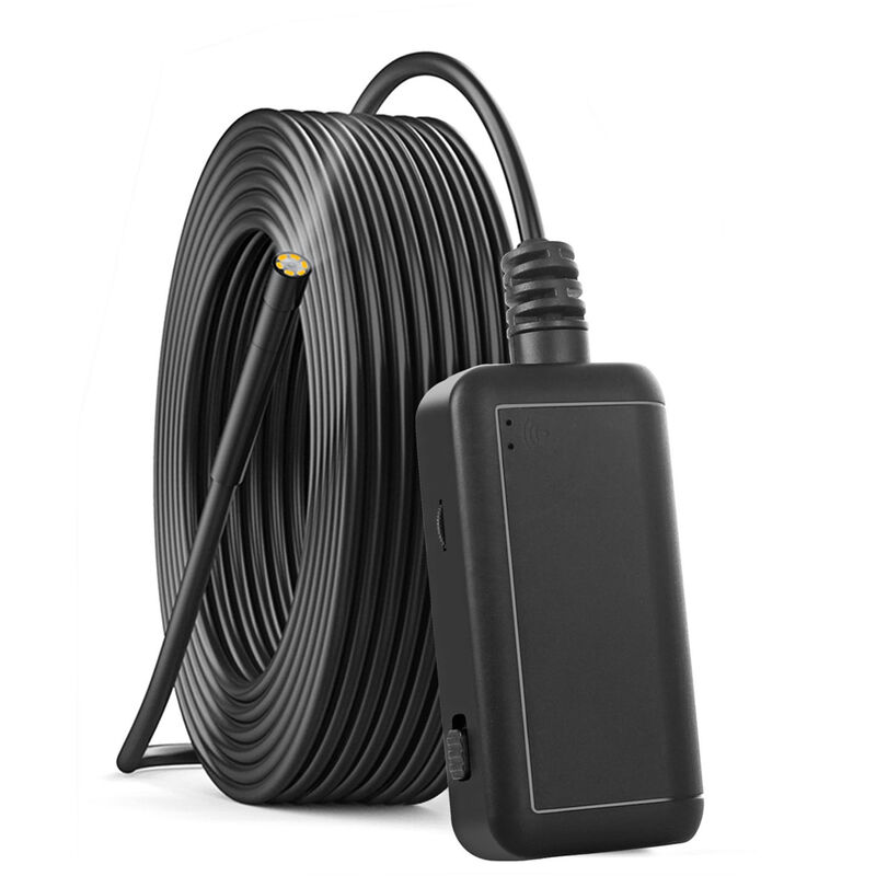 Asupermall - Wireless Endoscope Camera WiFi Borescope Inspection with 5.5mm Inspection Camera Waterproof LED Light Wireless Endoscope Camera