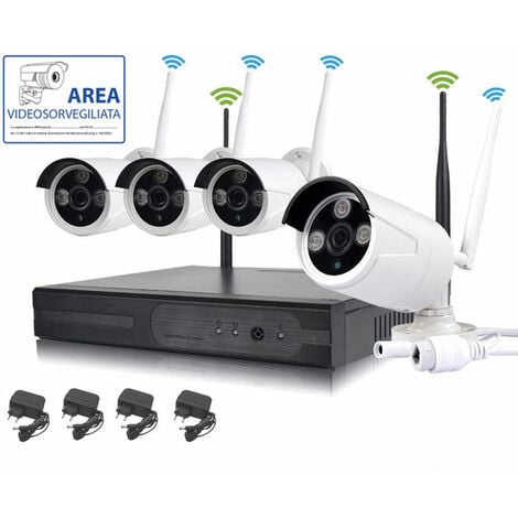 Kit Videovigilancia Smart WiFi 4 Cámaras - Seguridad Inteligente