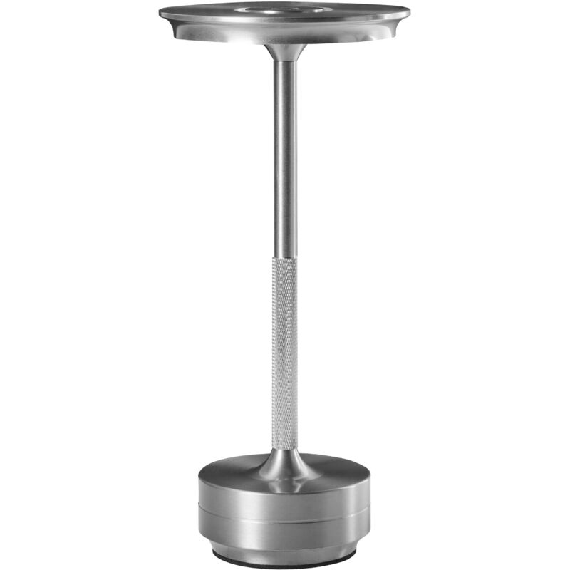 Image of Wireless Table Lamp Silver Metal Indoor&hellip;