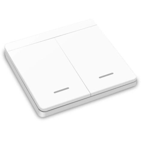 Wireless light switch, RF 86 safety switch for wall panels, easy installation without wiring.
