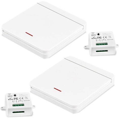 Wireless light switch, wireless transmitter and receiver, 2-2