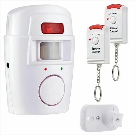 Wireless PIR Motion Sensor Alarm with 2 Remotes Door Window for Home Shed Garage Caravan Security Alarm System