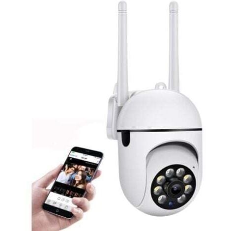 JALLERIA Wireless PTZ WiFi Security Camera Outdoor, Features 16 Powerful Functions, 1080P Waterproof 360° Wireless IP Camera, Color Night Vision