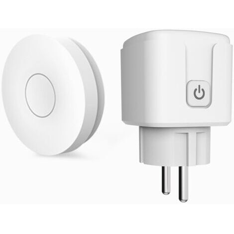 Wireless Remote Control Socket, 433 MHz Wireless Two-Way Radio Transmitter Socket with Switch Smart Socket with Remote Control Kit Without Batteries Connected Switch