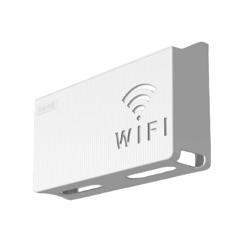 Tagère de rangement pour routeur sans fil, support mural en abs blanc