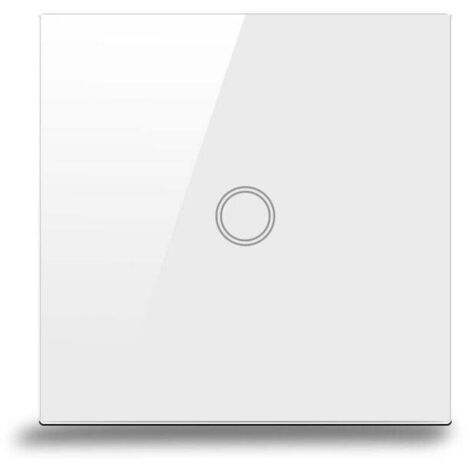 Wireless switch set – Ready-to-install two-way touch switch – 2 flush-mounted wireless receiver relays (no neutral wire required) – LED compatible