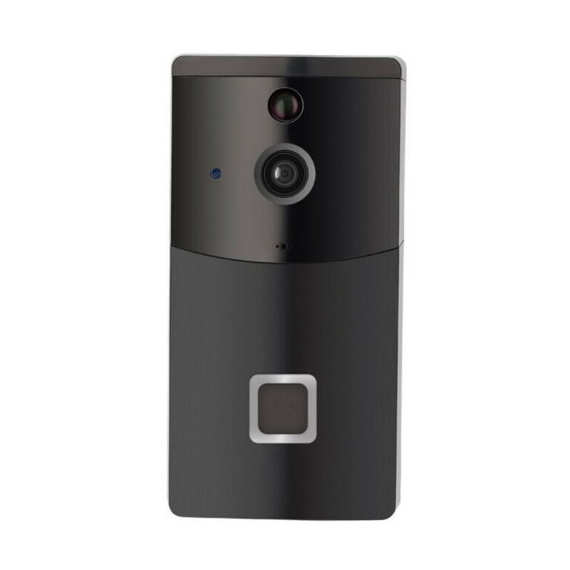 Wireless wifi Doorbell Video Camera App Remote Control Ring Intercom Night Vision 720P black