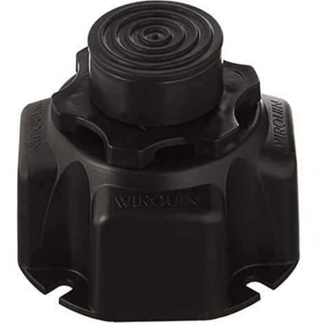 Wirquin 30719799 - Piedini di supporto per piatto doccia, 4 pz, colore: Nero