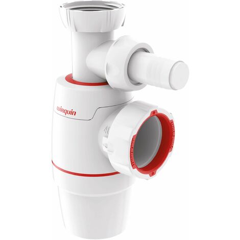 Wirquin 30722156 30722149 Neo, sifone per lavello con Presa Lavatrice, Diametro 40, Bianco, Néo