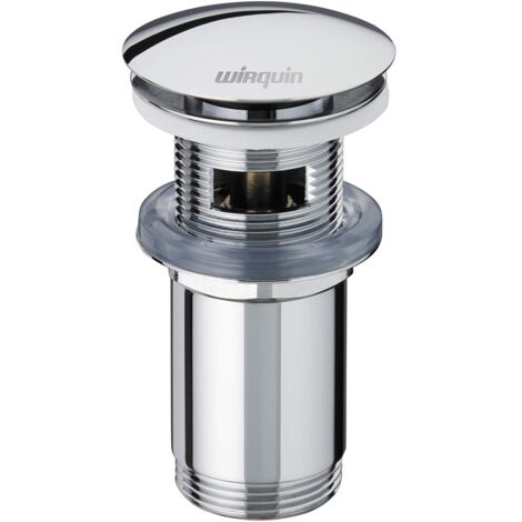 Wirquin 3072339 - Scarico per lavabo con troppopieno, cromato