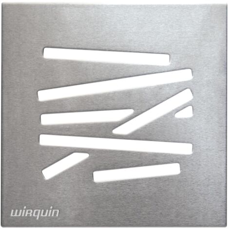 Wirquin 30724548 30724548-Griglia Quadrata Mikado per piletta Doccia in Stile Italiano, Cromato