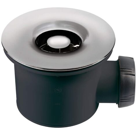 Wirquin 34060401 Piletta per doccia Tourbillon griglia in ABS cromato, grigia, Ø 90 cm