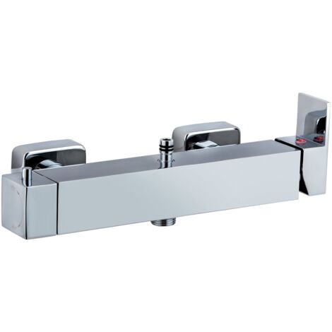 Wirquin 60721402 Touch-Miscelatore Meccanico Quadrato, Uscita Alta specifica, Cromato, Norme