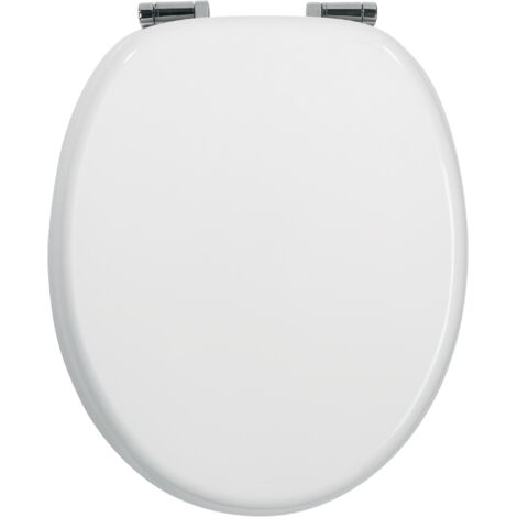 Wirquin – Abattant WC en MDF forme U – Charnières inox anti-corrosion – Confort acoustique – Compatible toutes cuvettes – Woody Lux