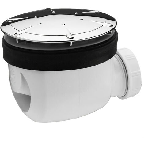 WIRQUIN Bonde de douche Twisto - Ø 90 mm - Dôme en ABS chromé