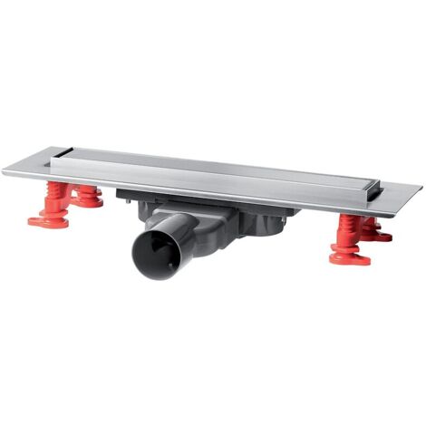 Wirquin – Caniveau de douche extra-plat 700 mm avec siphon à membrane – Débit 35 L/min – Compatible carrelage 8-16 mm – Installation facile
