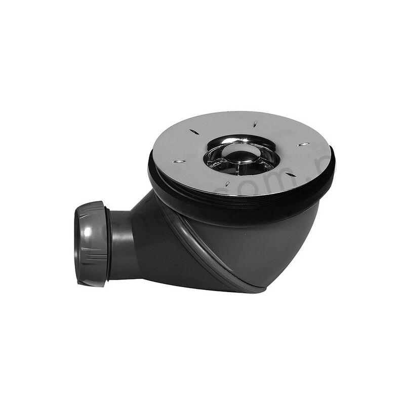 Wirquin - Bonde De Douche Noir Multi-Directionnel Haut-Débit 90Mm 360 Degrés