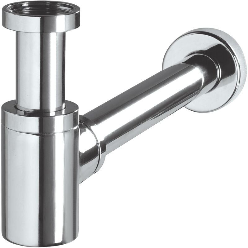 Wirquin - Siphon de lavabo Mini Linéis en laiton design 30718695, gris