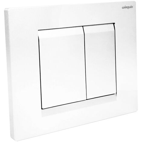 WIRQUIN Panel de control 3/6L CHRON blanco brillante