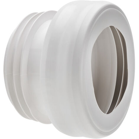 Wirquin – Pipe wc rigide D110 mm RA372 – Raccord d'évacuation PVC – Système push-fit pour installation facile – Compatible toilettes suspendues et au sol