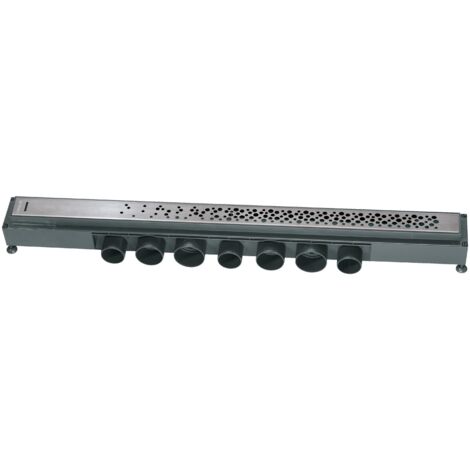 Wirquin Pro – Caniveau de douche 900 mm – Grille inox brossé – Débit jusqu'à 84 l/min – Goulotte siphonnée pour douche à l'italienne