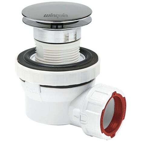 Wirquin Pro – Ensemble bonde et siphon lavabo Ø32 NANO 6.7 à écoulement libre – Débit 30 l/m – Encombrement 67 mm pour installation facile