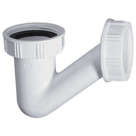 Wirquin Pro – Siphon de lavabo Ø32 en V Gain de Place – Encombrement 60 mm – Garde d'eau 12 mm – Débit 30 L/mn – Sortie à visser