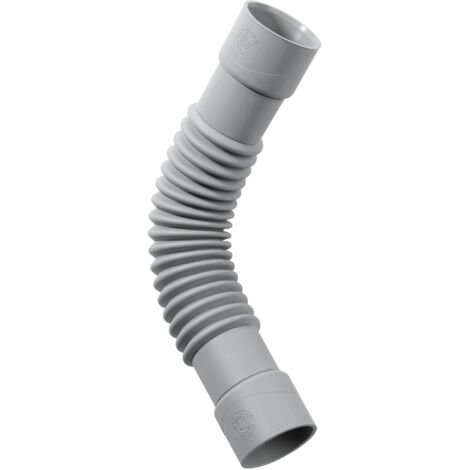 Wirquin – Raccord d'évacuation PVC souple 50mm – Longueur 281mm – Fixation à coller – Résistant aux agents détergents et acides