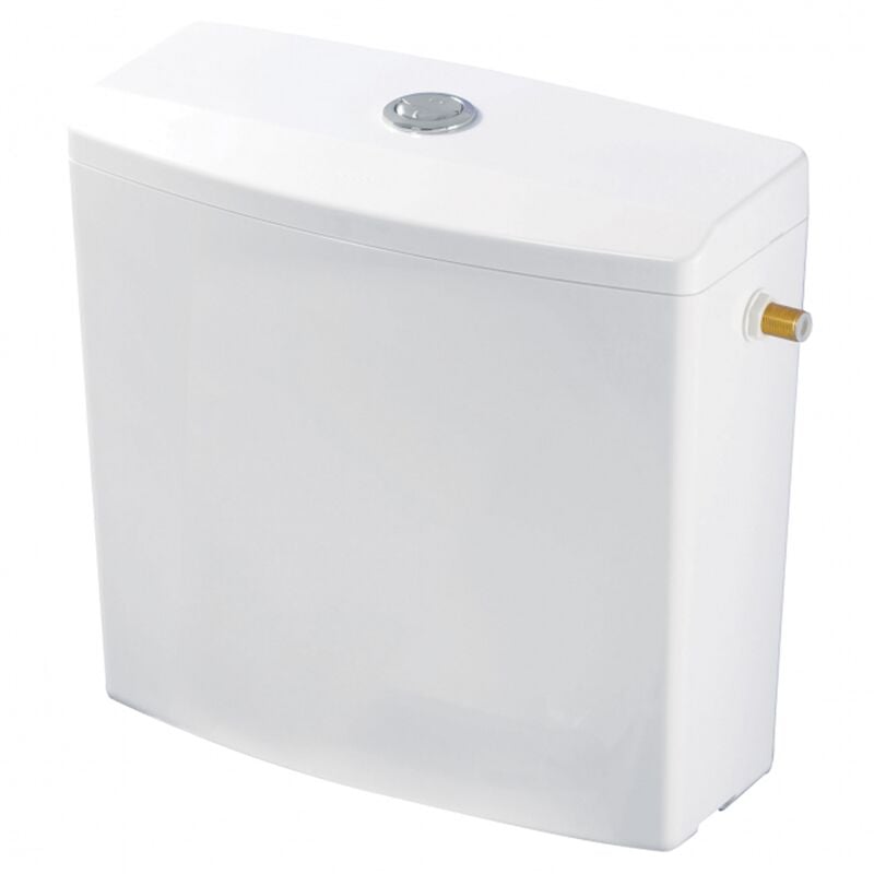 Réservoir ISOLE Bas (Attenant) double touche blanc - WIRQUIN