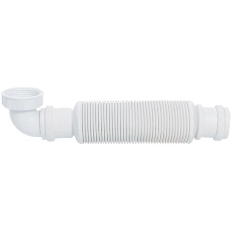 Wirquin – Siphon de lavabo extra-plat sans garde d'eau – Débit 38,4 L/mn – Hauteur 54 mm – Corps en élastomère thermoplastique – Installation simple