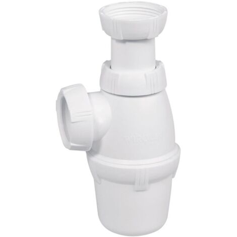Wirquin – Siphon de lavabo réglable 32 mm – Hauteur 135 à 180 mm – Garde d'eau 50 mm – Filetage 33 x 42 mm – Installation facile