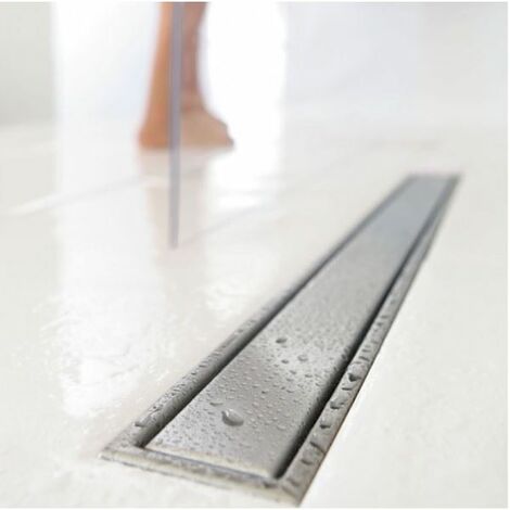 Wirquin sol de la salle de douche wetroom linéaire égoutter en acier inoxydable 1000mm